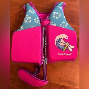 SwimSchool Pink and Blue Kids Swim Vest